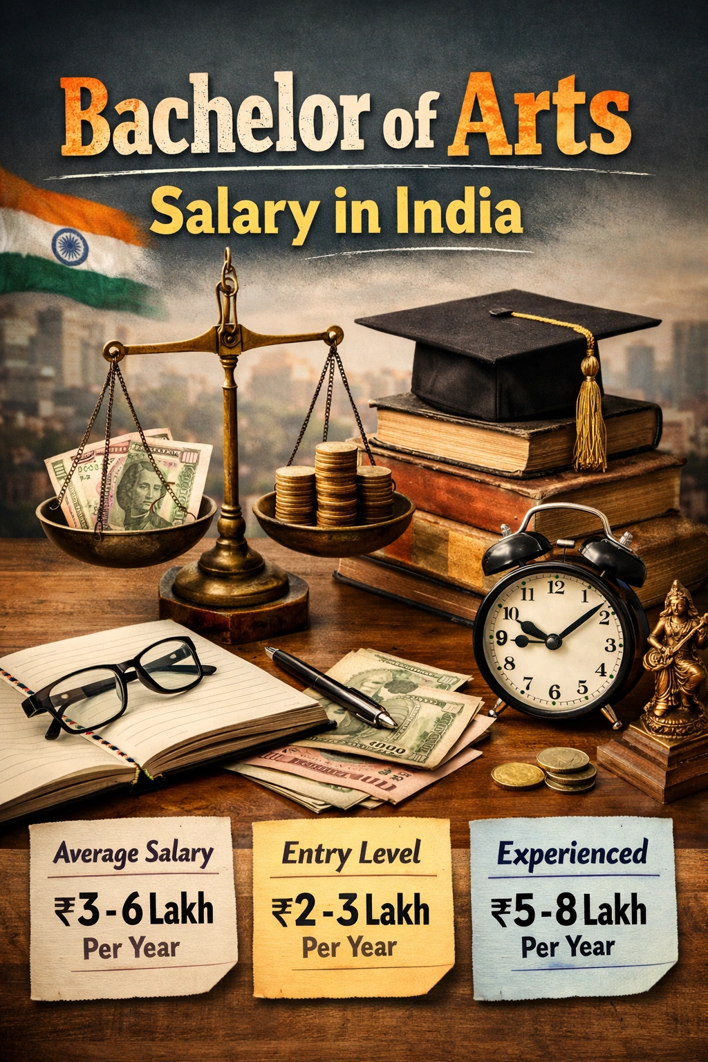 Bachelor of Arts Salary in India